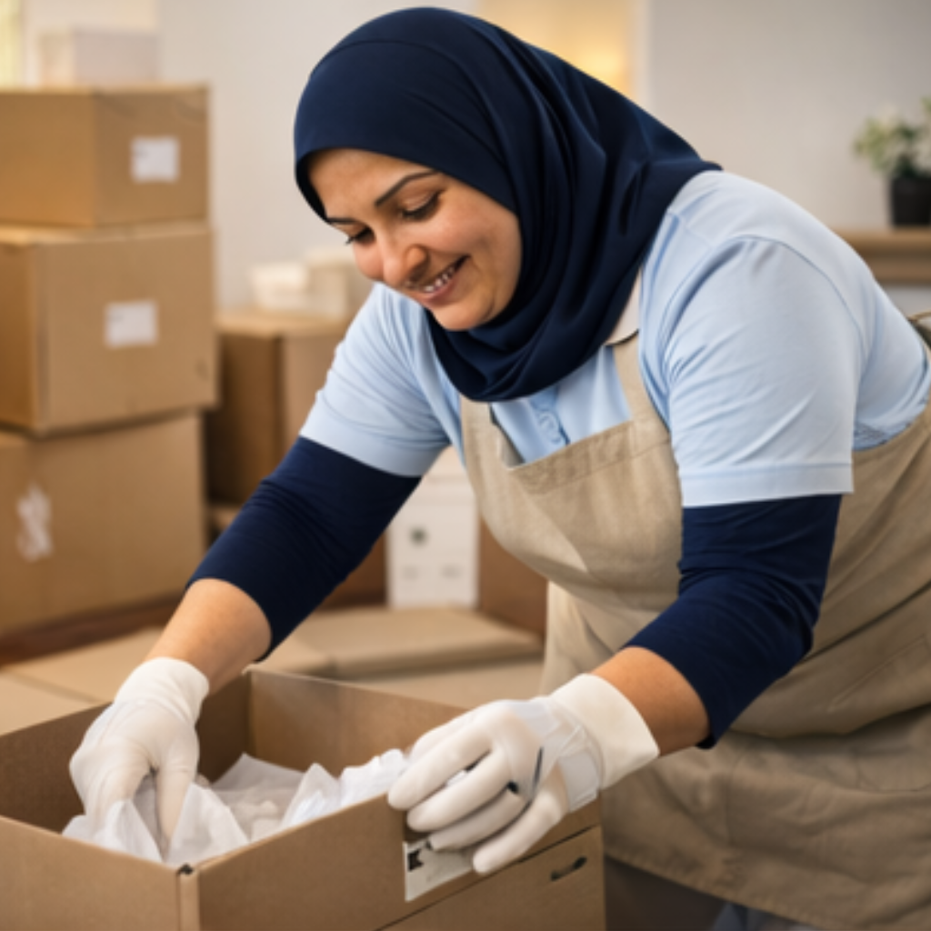 Ménage post déména-
gement